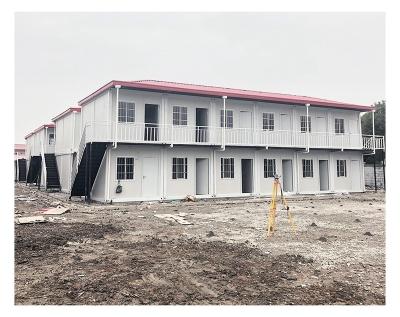 China Traditional Prefab Residential Building Site Mobile Container Home Base Design Good Quality for sale