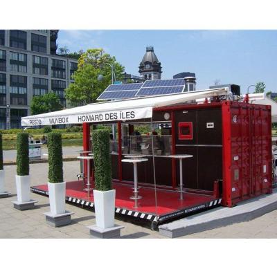 China Small Modern Expandable 20ft Shipping Container Shop Container Cafe Bar for sale