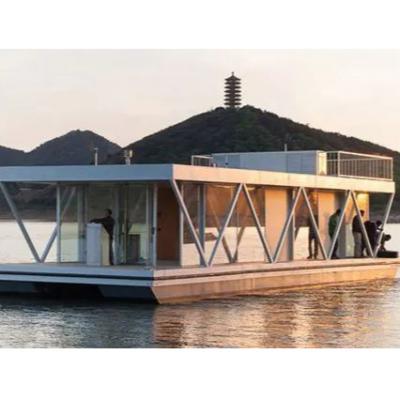 China Morden Boats Water Villa Houseboat Water Houseboat Water Party Floating Construction Floating Boat for sale