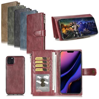 China Wallet wallet for Samsung N960 note9 cell phone case for A205U A20 S20 zipper 2 in 1 leather case for galaxy S10lite A81 for sale