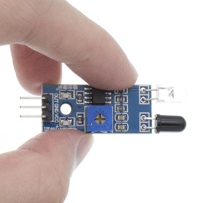 China Car Infrared Robot Smart Module Sensor Avoidance Computer 100pcs/lot IR Obstacle 3-Wire Photoelectric Reflective Photoelectric for sale