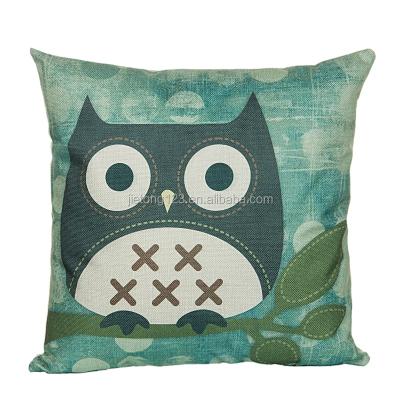 China Hot Selling Twill New Manufacturer Design Cushion Cover Home Decor Cushion Cover Owl Pillow for sale