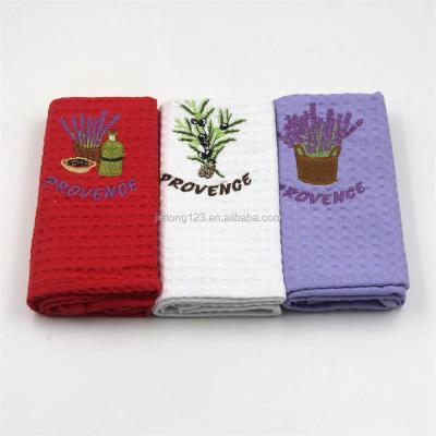 China Technique Emboridery Woven 100% Organic Cotton Hand Tea Towel Towel Apply For Household Supplies for sale