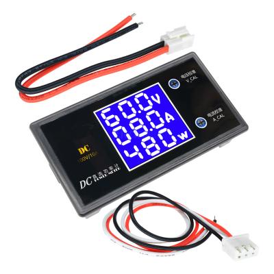 China DC 0-100V 10A Digital Voltmeter Ammeter Wattmeter LCD Display Voltage Electricity Meter Volt Detector Current DC Voltage Regulator for sale