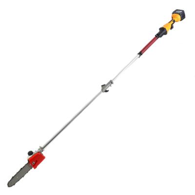 China Anti-skid lithium battery electric garden tree cordless branch trimmer saw with pole pole chainsaws for sale