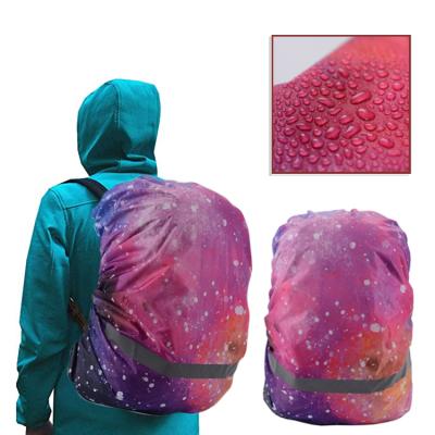 China Reflective Outdoor Waterproof Ultralight Pocket Moving Camper Storage Increasing Backpack Rain Cover With Reflective Branding for sale