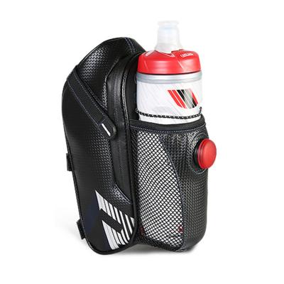 China Waterproof Travel Mountain Road Bicycle Bike Saddle Seat Bag With Water Bottle Pocket for sale