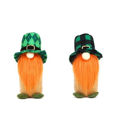 China St Patrick's Day Decorations March Festival Gnome Leprechaun Lucky Shamrock Swedish Dwarf Faceless Irish Doll St Patricks Day Hat Tomte Plush Toys Ornaments for sale