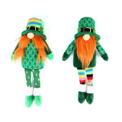 China 2022 Faceless Flannel Elf Shamrock Green Shamrock St Patrick's Day Decoration Irish Leprechaun St Patrick's Day Gnome Doll St Patrick's Day Decorations Toy Doll for sale