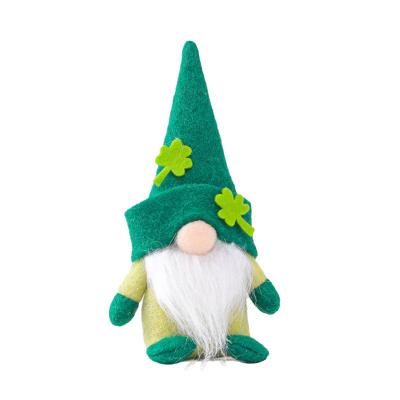 China Easter Holiday Party Decorations St Patrick's Day Gnome Decorations Irish Gnomes Ornaments St Patrick's Day Handmade Gnome Shamrock Irish Saint Paddy's Day Gift for sale