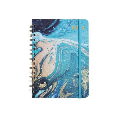 China Spiral Enrolls Custom Notebook Planner 2022 Weekly Planner Monthly Pad Schedul Notebook With Calendar Weekly Monthly Daily Planner for sale