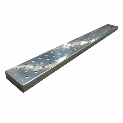 China Pre-Galvanized Industrial Scaffolding Plank Systems Metal Steel Steel Plank Without Hook For Construction for sale