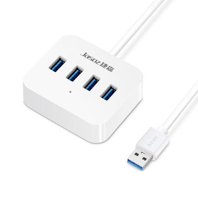 China Wholesale PVC+oxygen-free Copper Jasoz Square USB 3.0 Hub 4 Ports 4 In 1 Use 3.0 HUB Splitter for sale