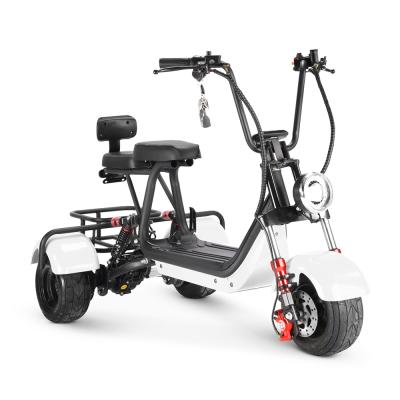 China CE Certificate Citycoco 60V 12AH 800W Motorcycle 2 Seat Chopper Electric Scooter 20AH Battery Front and Rear 22.5x6inch for sale