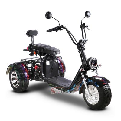 China China style cool citycoco 3 wheel electric scooter electric tricycle 18*9.5inch for sale