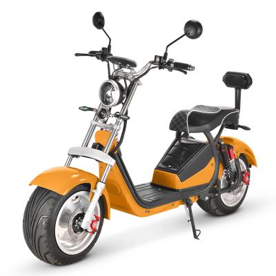 China Unisex EEC/COC Certificated Electric Scooter Adult 1500W Double Seat 2 Wheel Electric Scooters Adult Citycoco Electric Motorcycles for sale