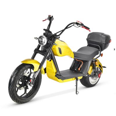 China EEC COC citycoco 2000w 3000w Europe warehouse electric scooter with big wheel 60v 20ah battery motorcycles fat bike front wheel 17inch; 12inch rear wheel for sale