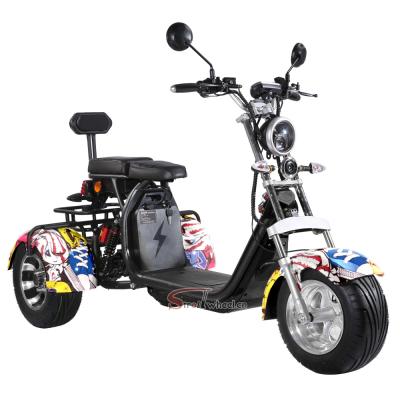 China EEC COC approved adult electrica 3000w e scooter citycoco 2000w 60V 20Ah e motorcycle electrica 3000w 10 inch wheel for sale