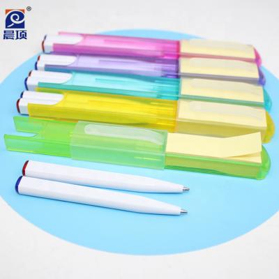 China Pen Sets Promotional Ballpoint Pen Memo Sticky Notes Pen School Supplier Promotional 2 Colors Tip for sale