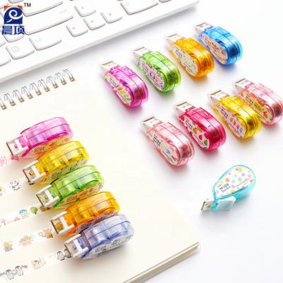 China School Office Stationery Decoration Korea Diary Stationery Correction Tape Eco Friendly Cute Decoration Colored Refill for sale