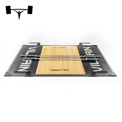 China Eco-friendly Rubber Wooden Weightlifting Platform for sale