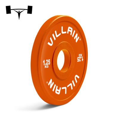 China Custom Printed Weightlifting Plates Virgin Change Rubber Bumper Fractional Plate for sale