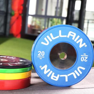 China Virgin Weightlifting Rubber Competition Plate Thug Steel Rubber Bumper Plates And 45 for sale