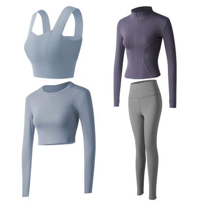 China Fitness Yoga Sports Suit Winter Outdoor Women Breathable Tights Autumn Sports Suit Quick-Drying Running Training Clothes for sale