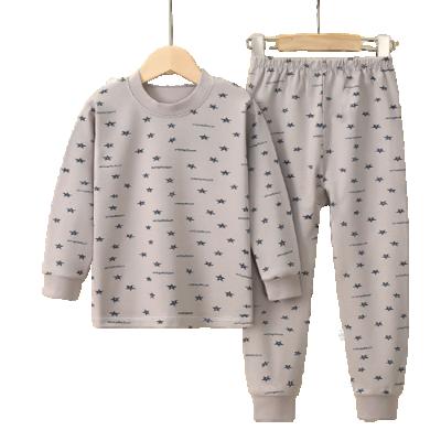 China Kids Pajamas Boys Tops And Girls Printed Pants Sleep Suit Sets Pajamas Breathable For Kids for sale