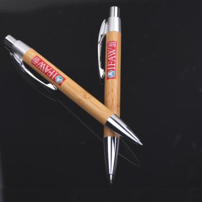 China Promotional Pen Eco Friendly Pen And Pencil Set Customized Logo Bamboo Pen And Pencil for sale