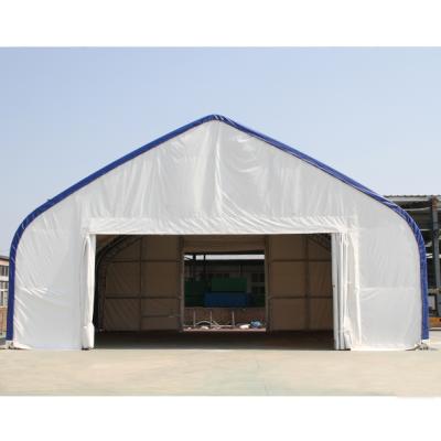 China UV-Resistant Portable Warehouse Fabric Cover Storage Buildings / Steel Frame for sale