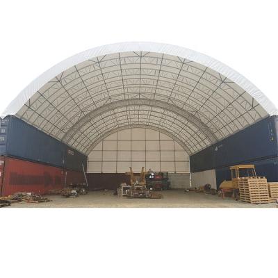 China C4040 Waterproof Double Truss Container Shelter Industrial Storage Tent for sale