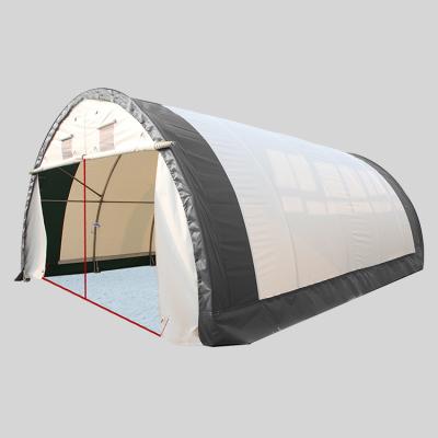 China 20ft double metal storage garage tent large carport waterproof 30ft portable two car awning for sale for sale