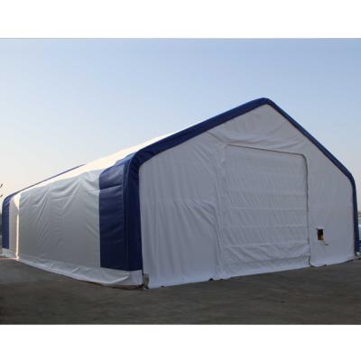 China UV-Resistant PVC Fabric Waterproof Industrial Dome Shelter UV Resistant First Aid Refugee Tent Shelter for sale