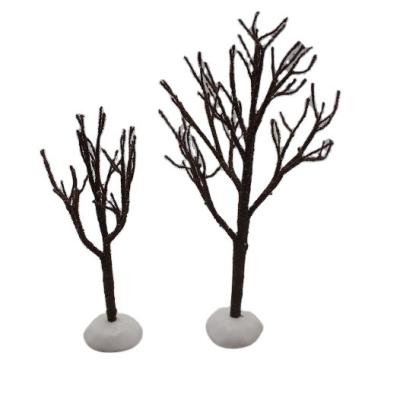 China Christamas decoration dead trees for Christmas cute mini decorative trees in snowHalloween and Christmas for sale