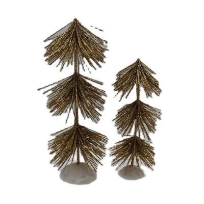 China Chirstmas Decor Mini Cedar Tree Feature Christmas Tree Table Top Tiered Christmas Tree for sale