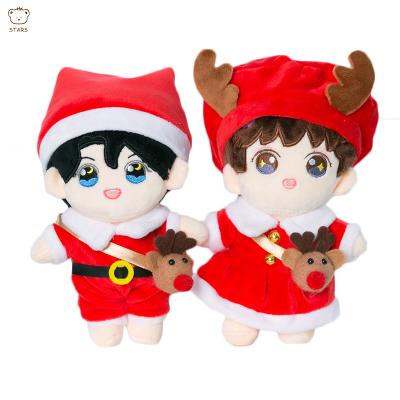 China Custom Kids Toy Gift OEM Cute Character Idol Plush Soft Stuffed Doll With Clothes for sale