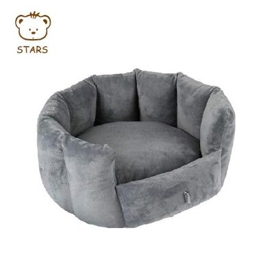 China Sustainable Factory Comfortable Round Pet Bed Luxury Custom Soft Dog Bed for sale