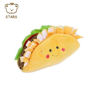 China Wholesale Custom Viable Plush Food Pet Toy Dog Chew Toy Pet Squeak Toy for sale