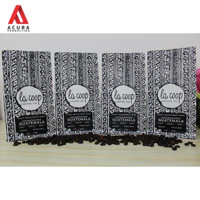 China Custom Printed Coffee Heat Seal Side Gusset Food Bag Flat Bottom Gusset Bags Coffee Bag With Valve for sale