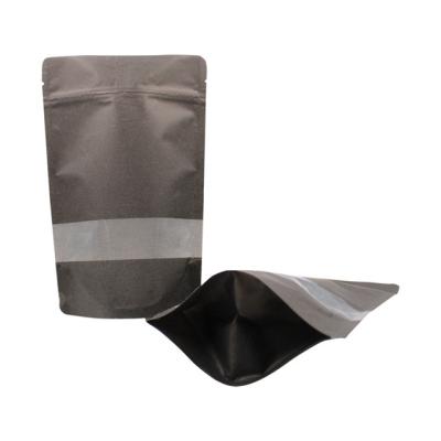 China Biodegradable Biodegradable Resealable Rice Paper Packaging Bags With Window For Tea And Coffee for sale