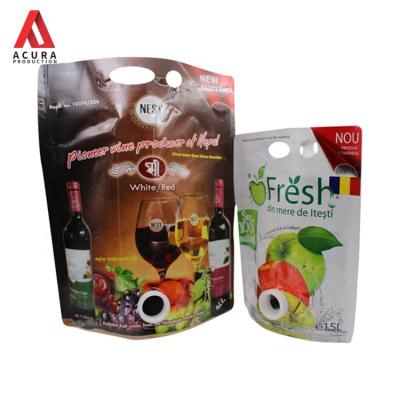 China Recyclable Custom Reusable Zipper Lock Plastic Foil Beverage/Juice Stand Packaging Pouch Liquid Bag for sale