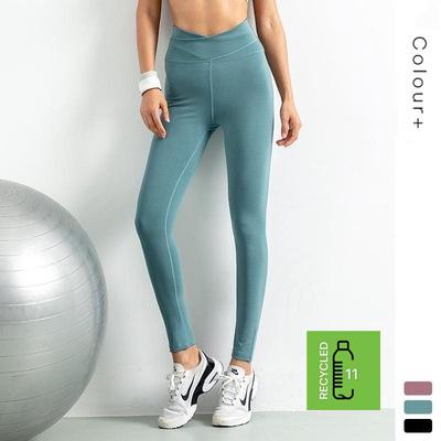 China Wholesale Breathable Belly Control Sport Wear Yoga Woman Active Fitness Wear Recycled Yoga Legging for sale