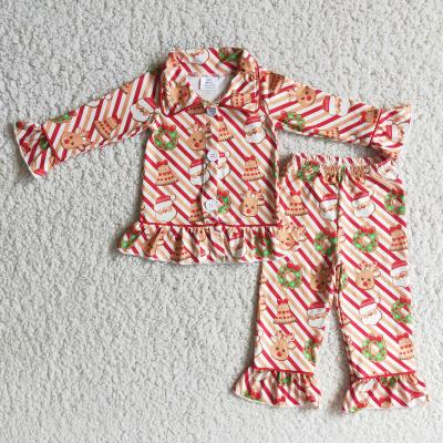 China Christmas Children's Sleepwear Santa Deer Kids Christmas Pajamas Children's Clothing Polyester Pajamas/Christmas Cotton Babies for sale