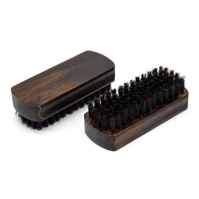 China Hot Selling Men's Eco-Friendly Boar Bristle Beard Brush Wood Private Logo for sale