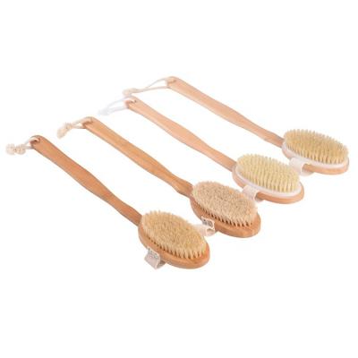 China All Natural Wholesale High Quality Bamboo Bath Body Shower Cleaning Brush for sale