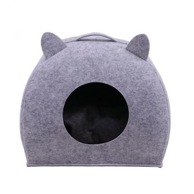 China Universal Pet Felt Stocked Cat Nest Warm Needle Cotton Four Seasons Pet Protector Dog Kennel Provides Pet Room Luxury for sale