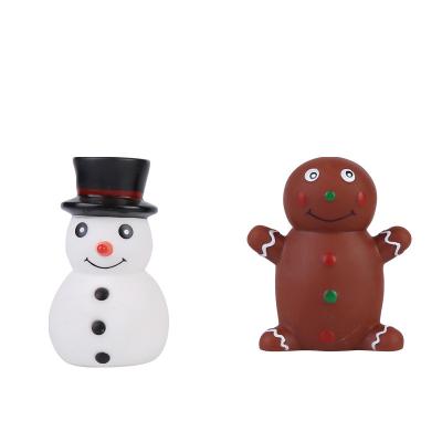 China Interactive Healthy Pet Stored Toy Chewing Factory Spot Toys Pet Toy Creative Snowman Gingerbread Man Dog for sale