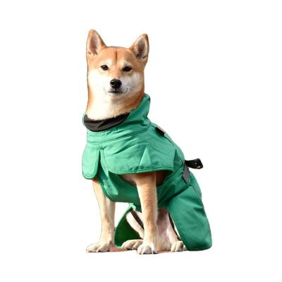 China Pet Raincoat Poncho Large And Spring Light Breathable Medium Dog Raincoat Pet Stored Warm Clothes for sale