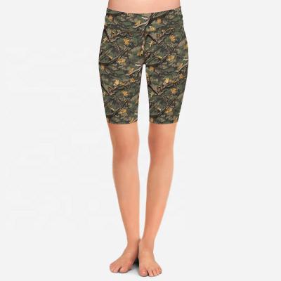 China Breathable Camouflage Plus Size Women's Sports Print Bike Cycling Shorts Custom Digital High Waist Short Bike Shorts for sale